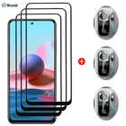 Защитное стекло с полным покрытием 9H для Xiaomi Redmi Note 10 4g 5g 10s, защитные пленки для экрана Xiaomi Redmi Note 10 Pro Max, пленка для камеры
