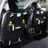 1pc universal car back seat storage bag organizer trunk elastic felt storage bag 6 pockets organizer hanging car accessories
