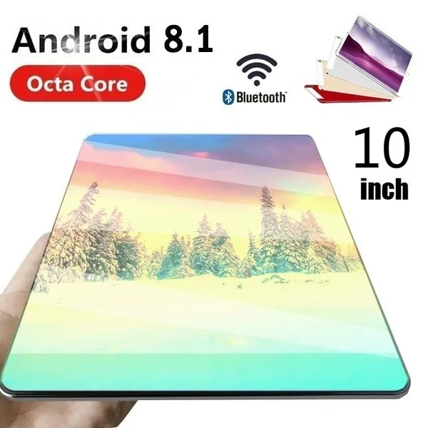 

Hot Sales Tablets with 6G+128GB Large Memory 10 inch screen Tablets 10 Core Android 9.0 Tablets Dual Card Tablet 4G Phone Call