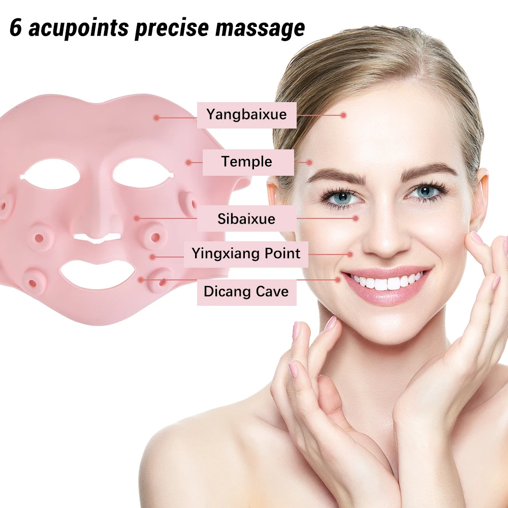 Мягкая гелевая маска для фотонной терапии массажер лица с контроллером