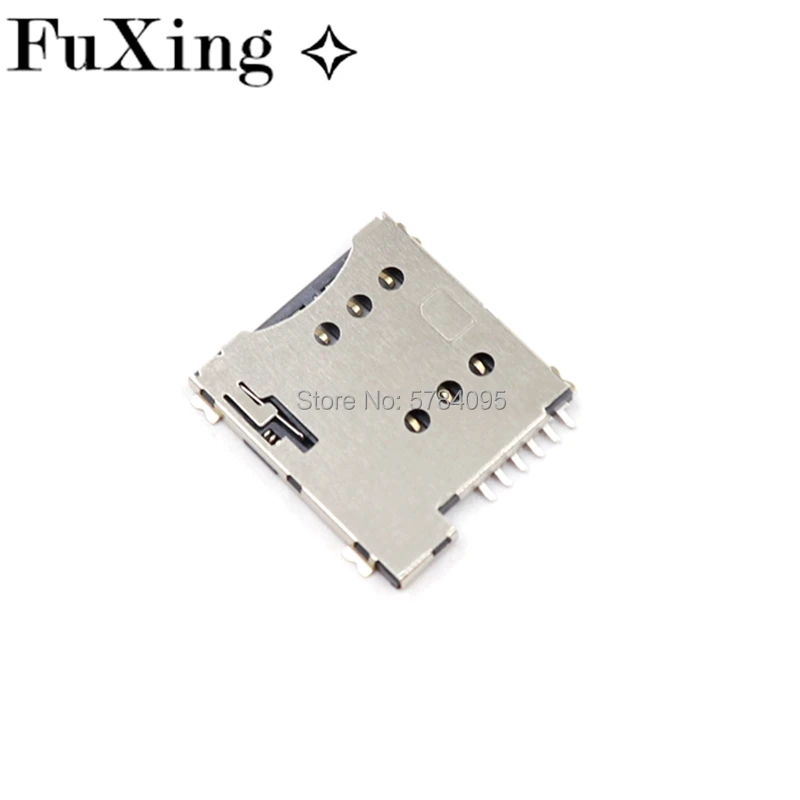 1/5 шт. SIM-6PIN высокое качество 6pin нажимная микро-sim-карта гнездо держатель слот для