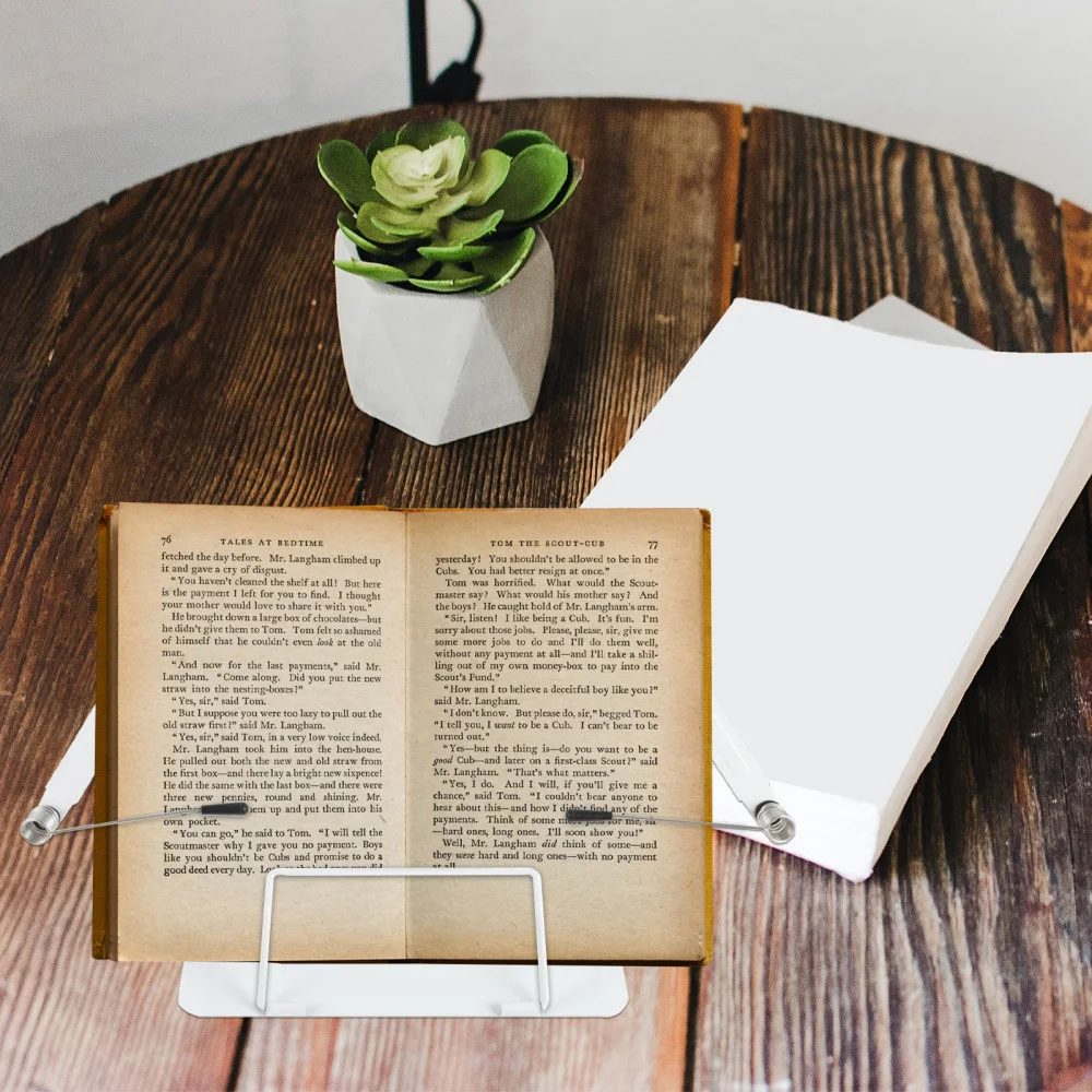 

1pc Simple Reading Rack Household Reading Stand Multifunctional Bookshelf