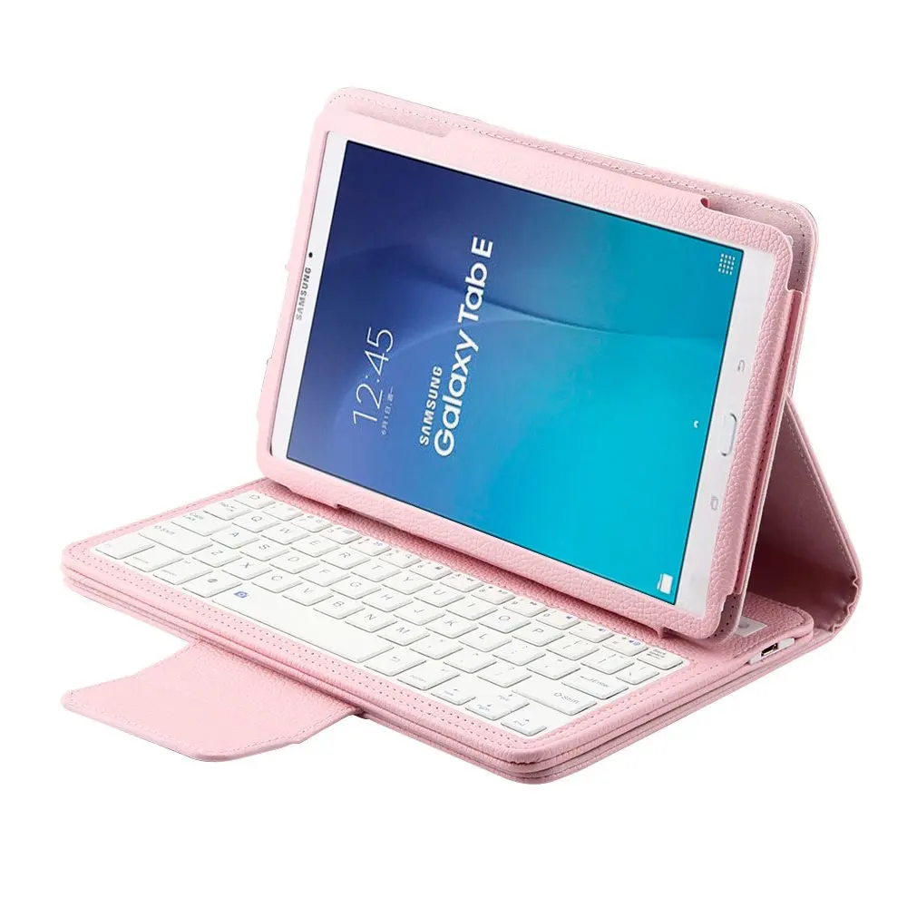 Magnetic Coque For Samsung Galaxy Tab E 9.6 T560 Case with Keyboard PU Removable Cover | Компьютеры и офис
