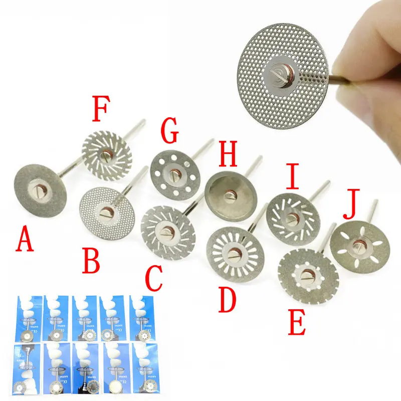 Роторные Инструменты Зубные Алмазные Дисковые Диски двухсторонний зернистый