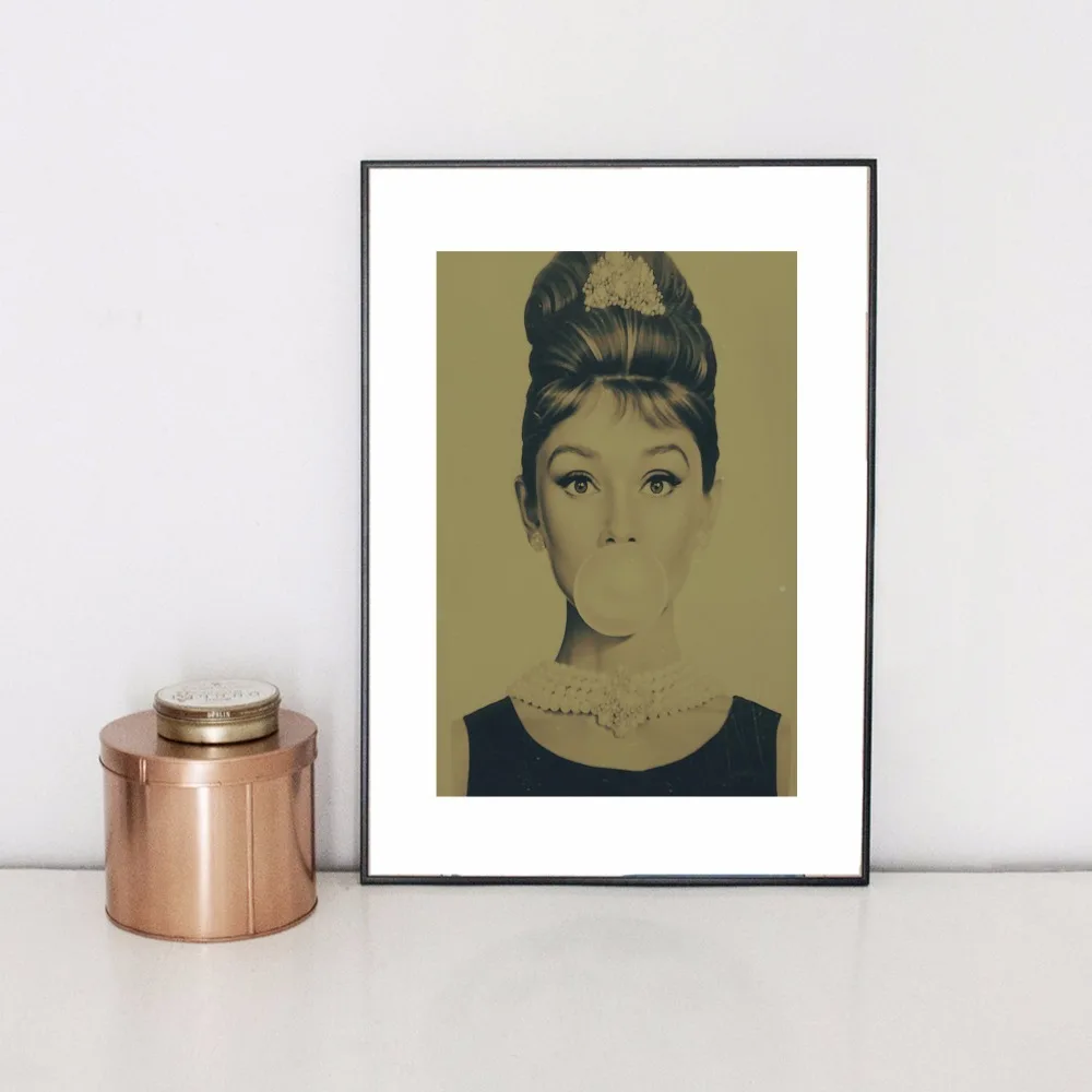 

Audrey Hepburn Vintage Canvas Art Print Painting Poster Wall Pictures For Room Home Decoration Wall Decor Picture No Frame