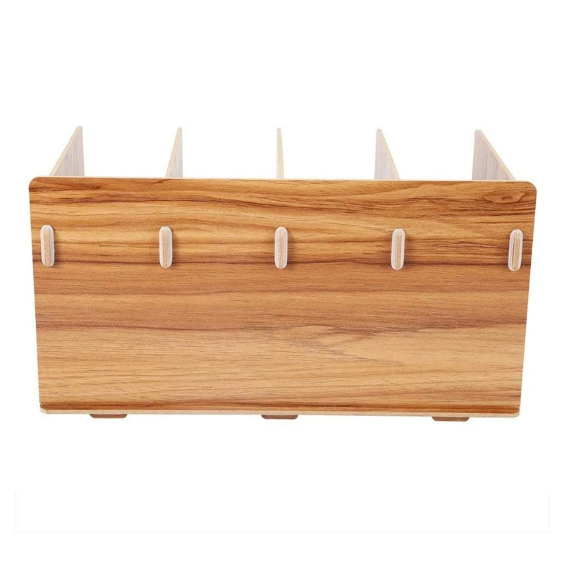 

Detachable Wooden 4 Sections Storage Rack Box Board DIY CD DVD Stand