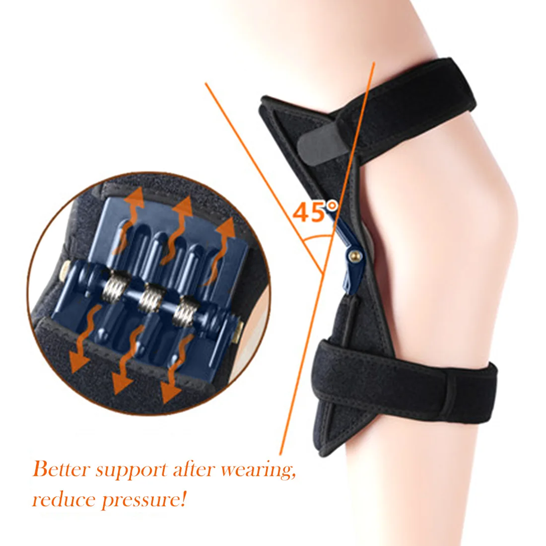 Одна пара шарнирных поддерживающих наколенников| |