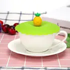 Силиконовая крышка для чашки, Пыленепроницаемая герметичная силиконовая крышка для чашки чая, кофе, кофейного кружки, герметичная крышка с мультяшным изображением снеговика, кофейная кружка