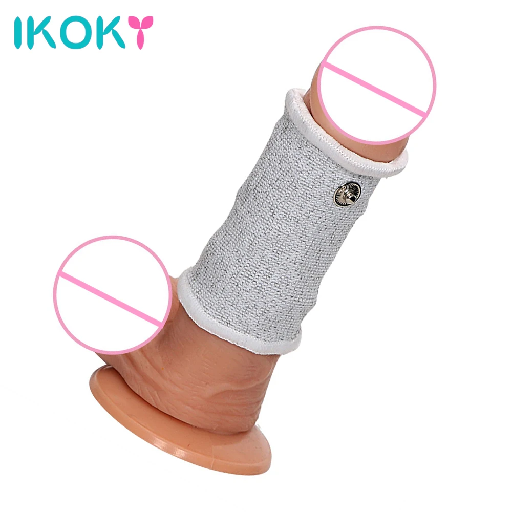 Кольца для пениса IKOKY медицинские секс игрушки из проводящего волокна мужчин 1 шт.