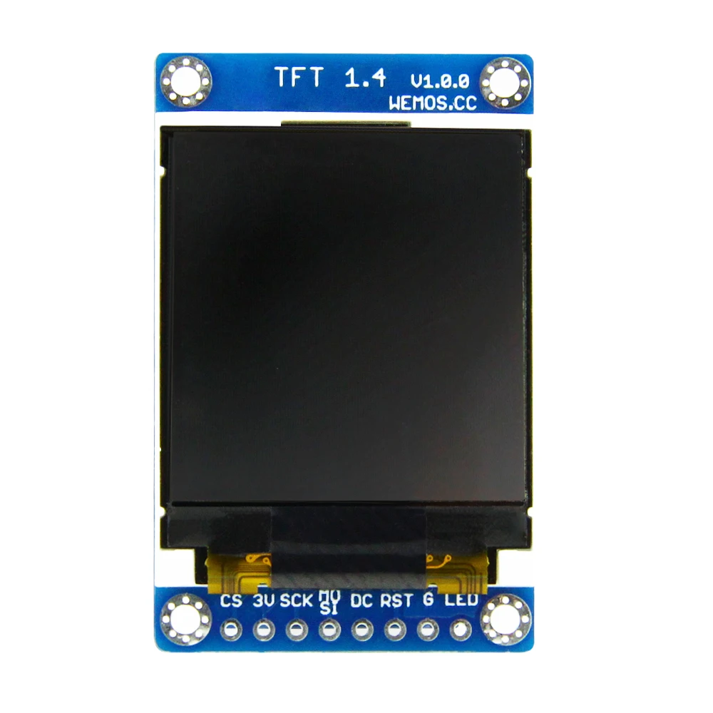ESP8266 TFT 1 4 Shield V1.0.0 модуль экрана дисплея для D1 mini 44 дюймов 128X128 SPI LCD ST7735S|Печатные
