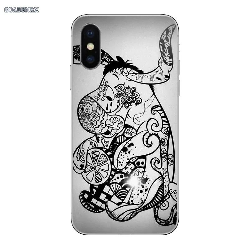 Мультфильм ослик арт Eeyore для huawei P Smart 2019 G7 G8 P7 P8 P10 Plus P20 P30 Pro P9 Lite Mini 2017 прозрачные