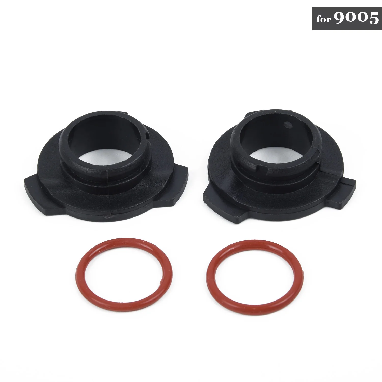 

Black Headlight Socket Bulb Retainer Holder 2pcs/set 9005 LED ABS 2018