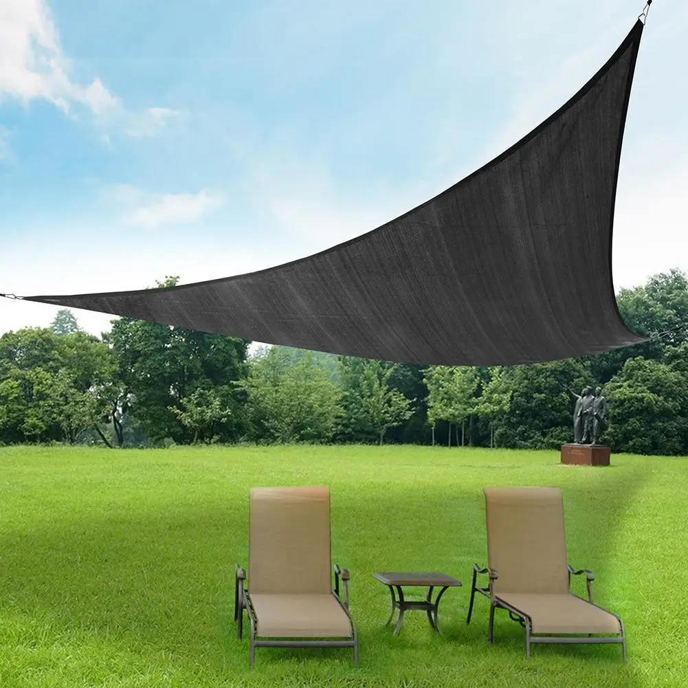 

Outdoor Sun Shade Sail 11.8' X 11.8'x 11.8' Triangular Sun Shade Sail Canopy UV Block Awning For Patio Garden Backyard