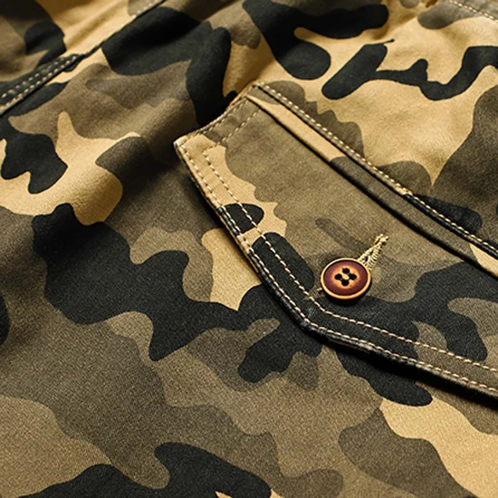 Мужские брюки-шаровары с множеством карманов повседневные Модные брюки-карго