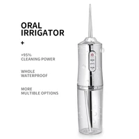 usb rechargeable 3 modes portable oral irrigator 220ml water jet teeth cleaner portable dental water flosser teeth whitening