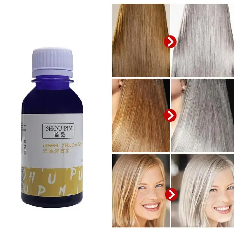 

Hair Shampoo Remove Yellow Purple Toner To Silver Blonde Bleached Gray Hair Dye Remove Yellow 100ml