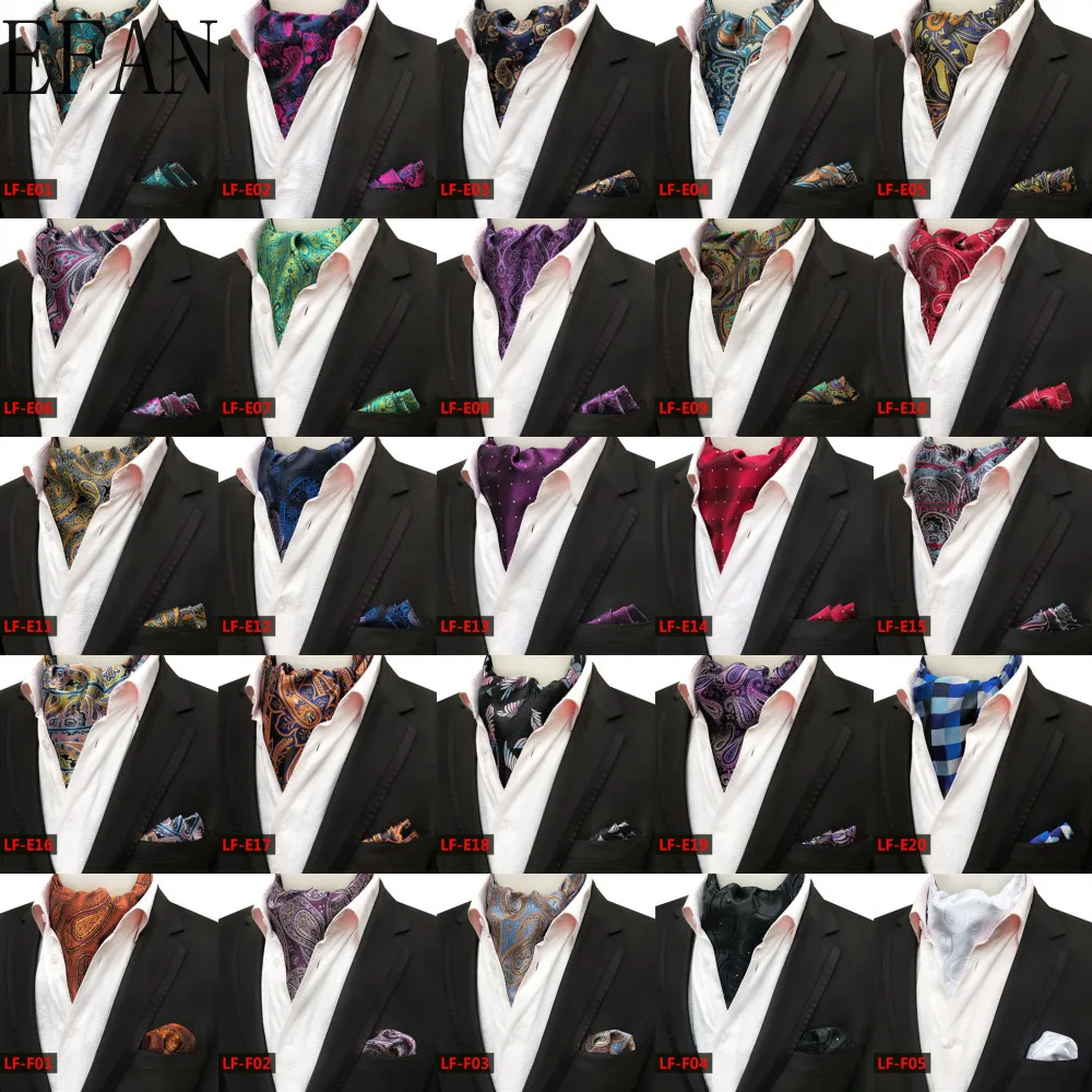 Мужской винтажный галстук и носовой платок EFAN