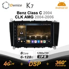 Ownice K7 6G + 128G Ownice Android 10,0 Автомагнитола для Benz Class C 2004CLK AMG 2004-2006 2din 4G LTE 5G Wifi 360 SPDIF 1280*720