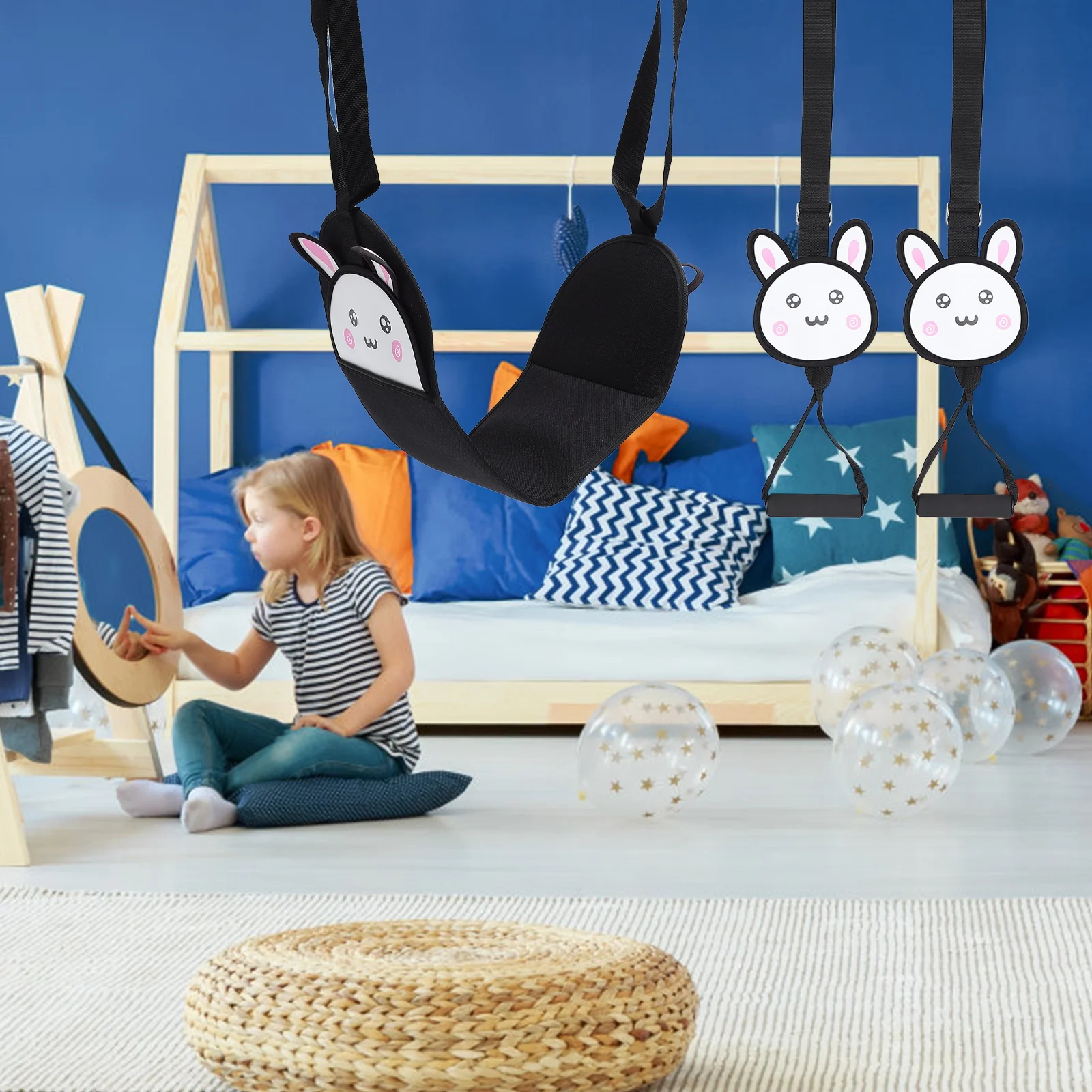 

1 Set Hanging Seat Interesting Cartoon Heavy Duty Kids Swing Hanging Seat for Home Yard