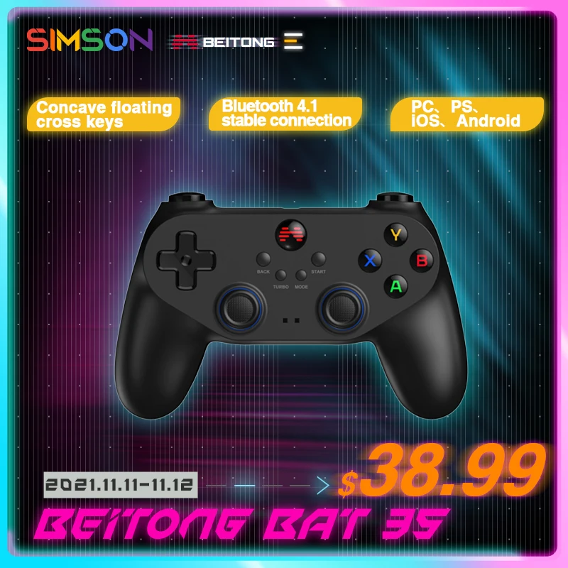 

Beitong Betop Bat 3S multi-template mobile game controller compatibl Nintendo Switc NBA 2K22 Far Cry 6 steam Android Support IOS