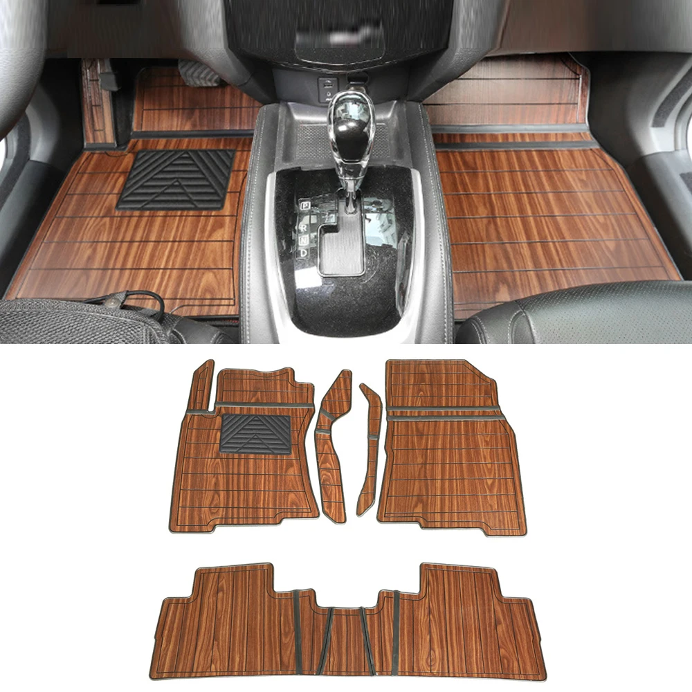 

Напольные коврики для Nissan Qashqai Rogue Sport 2013-2019, набор аксессуаров для автомобиля, коврики для переднего 2-го ряда из синтетического дерева, коври...