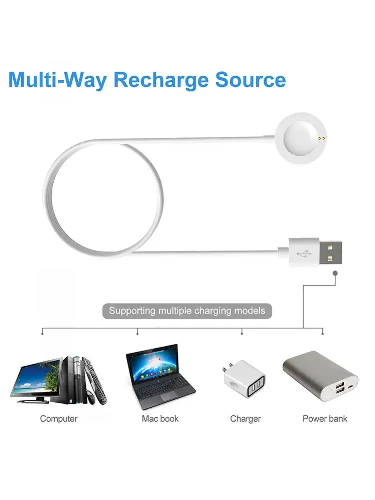 

Зарядное устройство для док-станции умных часов 3, 3 фута, USB-кабель для зарядки, шнур для часов, Мужской адаптер для зарядки умных часов