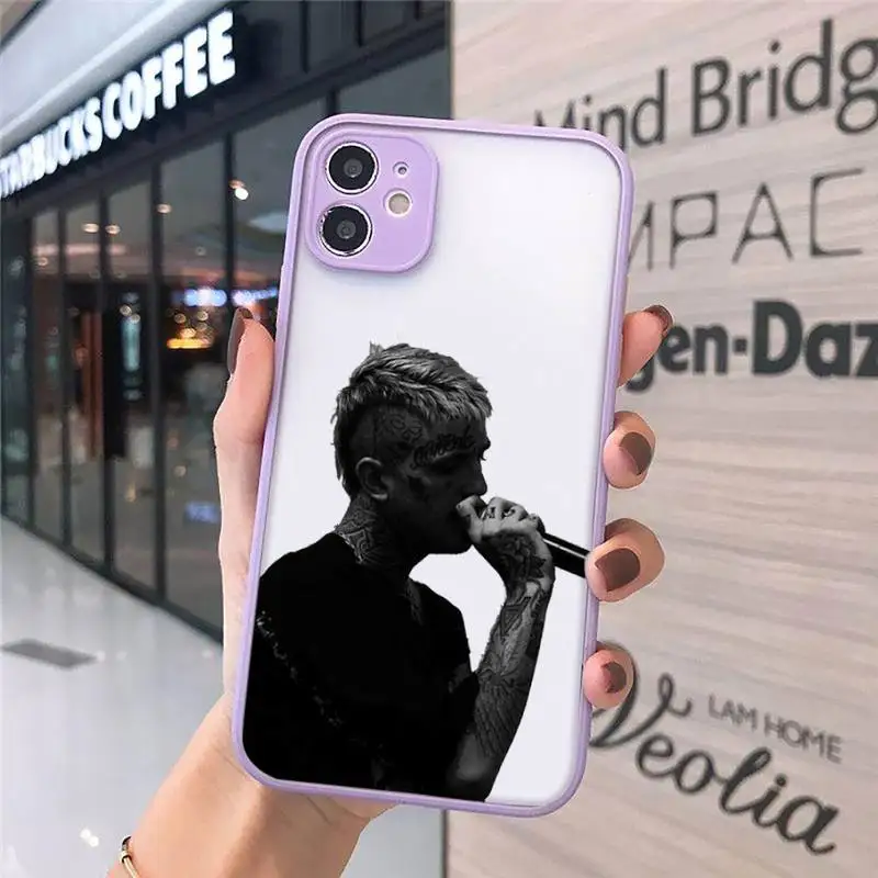 

lil peep Phone Cases matte transparent For purple iPhone 7 8 x xs xr 11 12 pro plus max mini Clear Funda