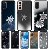 mobile phone case for samsung galaxy s20 fe s21 ultra s10 plus s20 s21 s9 plus s10e back cover note 20 9 hot christmas snowflake