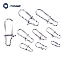 chinook 10 pcs stainless steel super strong pin fishing barrel swivel safety snaps hook lure accessories connector fishing acces