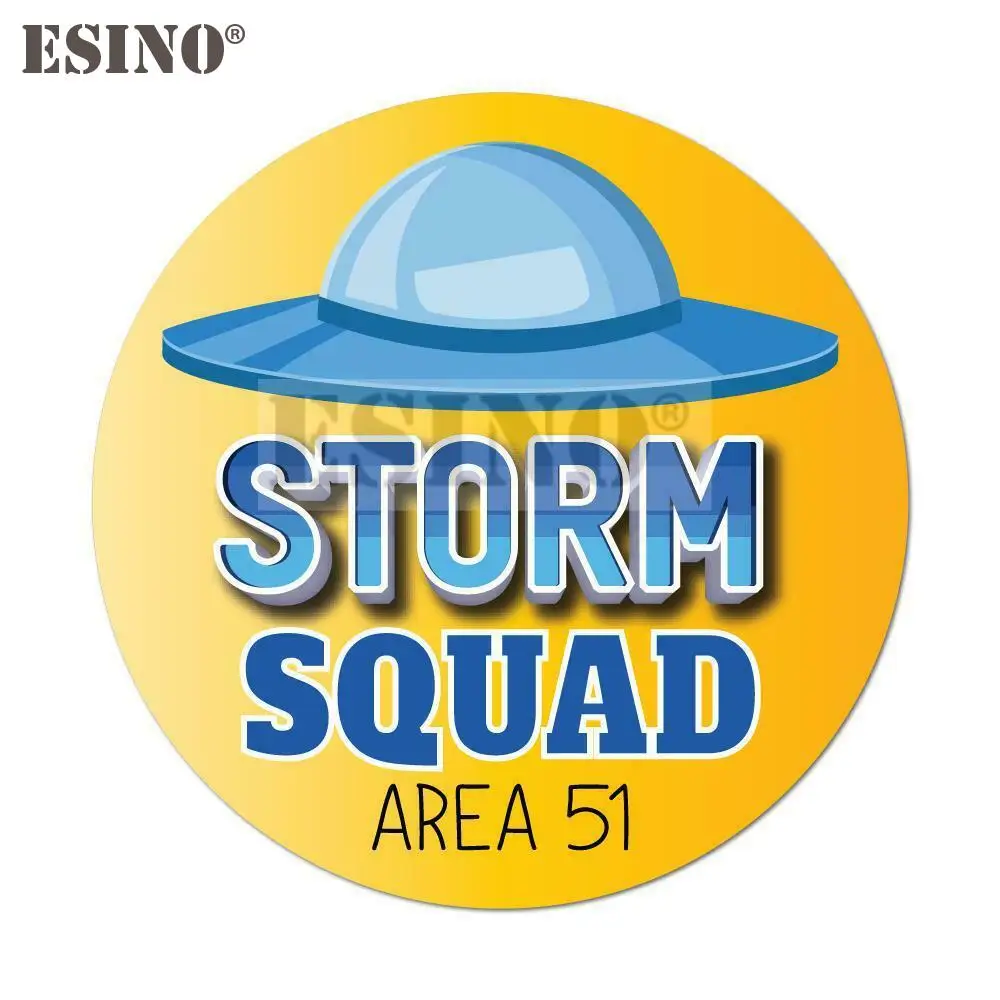 

Автомобильный Стайлинг креативная забавная предупреждающая зона 51 шторм отряд инопланетянин НЛО мультяшная ПВХ наклейка Водонепроницаем...