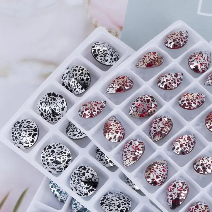 Новый цвет Хрустальная серебряная патина больше размеров стекло K9 кристальная