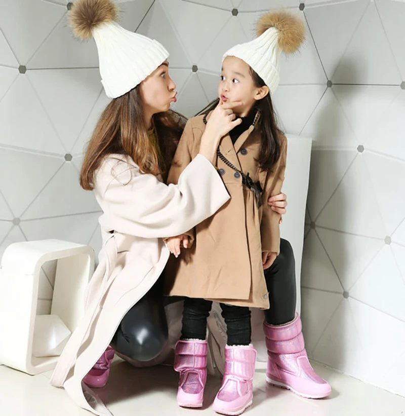 Зимние ботинки Dolakids для девочек детская обувь с меховой подкладкой теплые