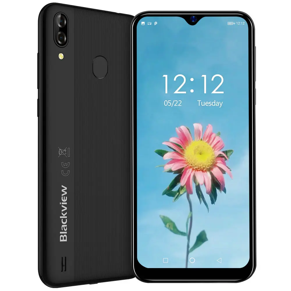 Blackview A60 Pro Мобильный телефон Android 9,0 MT6761V четырехъядерный мобильный телефон 3 ГБ+ 16 Гб экран капли 4080 мАч отпечатков пальцев Смартфон - Цвет: Gradient black