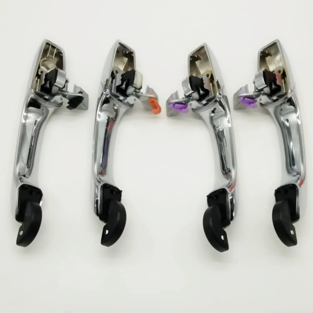 SKTOO 4PC. Передний Задний левый правый Драйвер ABS хромированная внешняя дверная