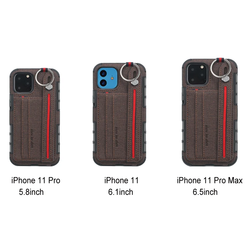 Для Coque iPhone 11 чехол для iPhone 11 Pro Max Роскошный чехол металлическое кольцо карточка из ткани слот Etui для iPhone11 Pro Чехол 11Pro Funda