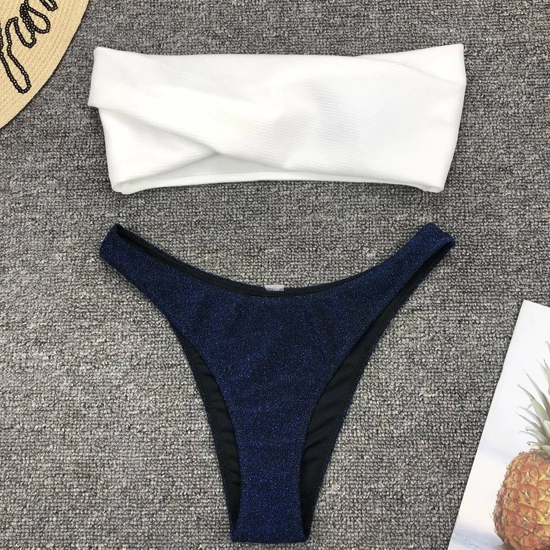 

Sexy Bikini 2020 Swimwear Women Push Up swimsuit Split female bathing suit Beachwear bain