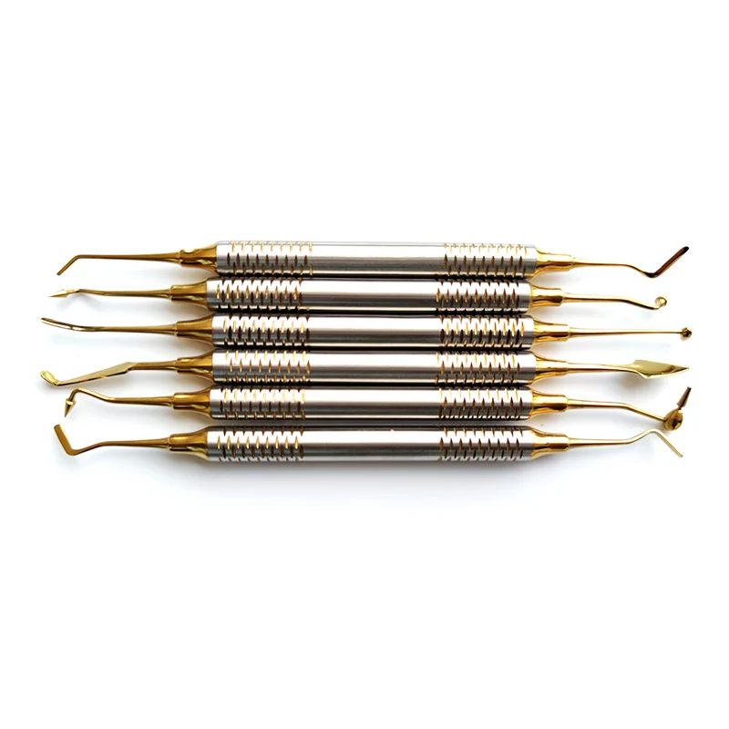 6 шт. шпатель для полимерного наполнения с титановым покрытием|Базовый