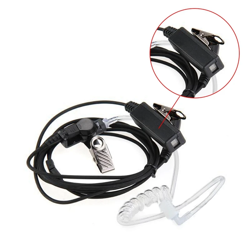 Чистая трубка анти-излучения безопасности гарнитура наушник для Kenwood Walkie Talkie