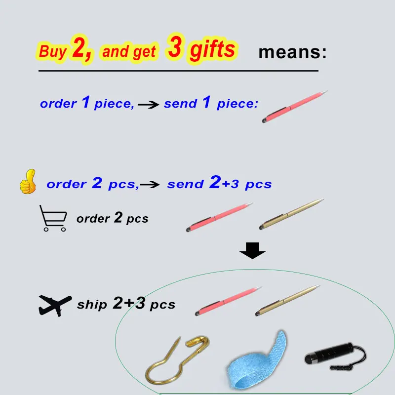 Сенсорный стилус емкостная ручка с шариковой ручкой 2-в-1 двойное использование