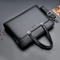 male briefcase handbag mens business briefcase with clutch office leather laptop bag waterproof shoulder messenger bag