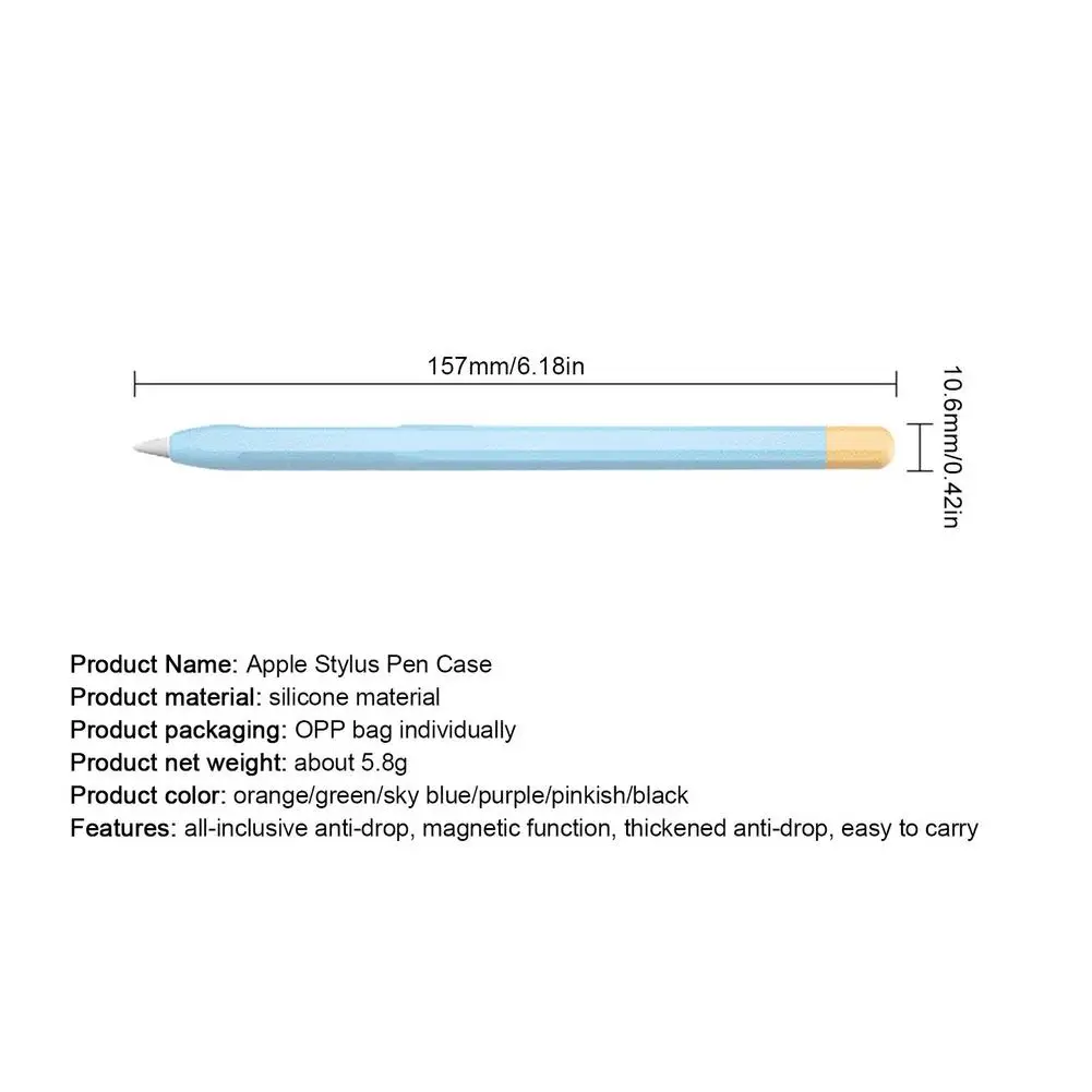 

2021 Protective Case For Apple Pencil 2 Protective Cover For IPad Silica Gel Stylus Tablet Accessories Drop Shipping Hot