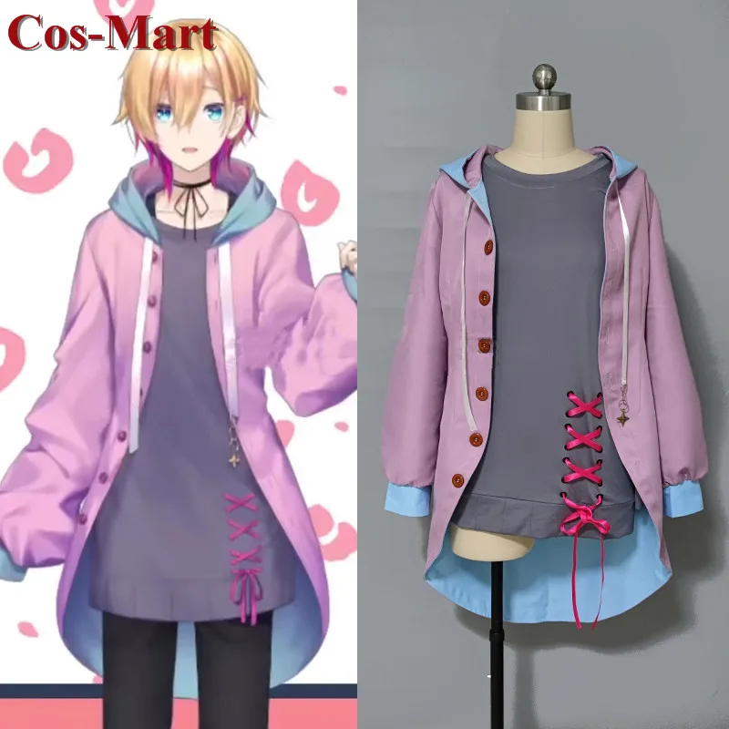 

Anime VTuber Naru Naruse Cosplay Costume Nijisanji Fashion Daily Wear Unifroms Unisex Activity Party Role Play Clothing S-XXL