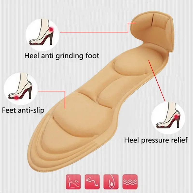 sport shoes pad comfortable gel insoles men massage sole women inserts shock absorption pads Shoes Insoles | Обувь
