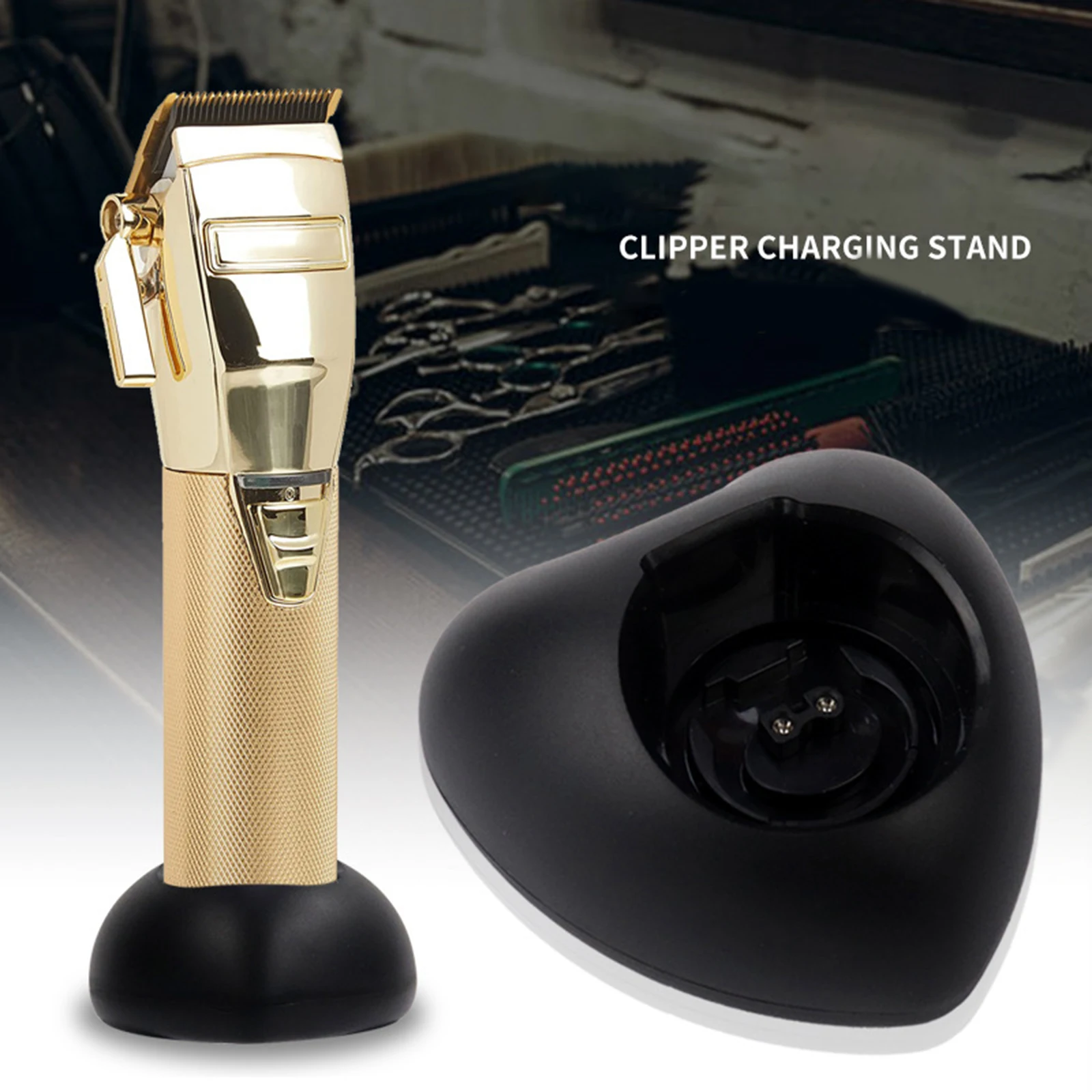 

Electric Hair Clipper Charging Stand Cordless Vertical Charging Dock Station for 8700GCN / 787GCN Shaver for Home Salon