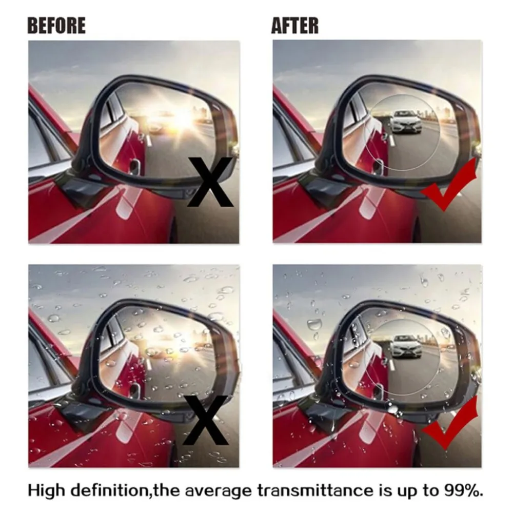 Профессиональная анти-противотуманная водозащитная пленка заднего вида