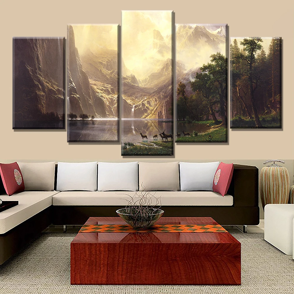 Настенные картины на холсте с рамкой Декор для дома Постер комнаты 5 шт. картина