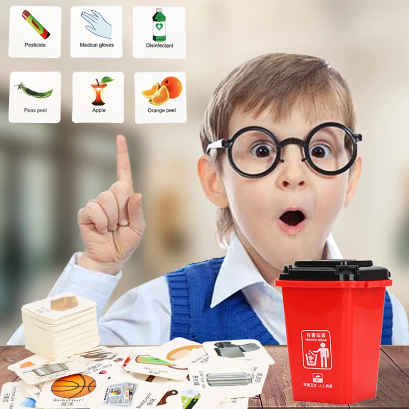 Детская мусорная игрушка для классификации набор обучения и Дидактическая