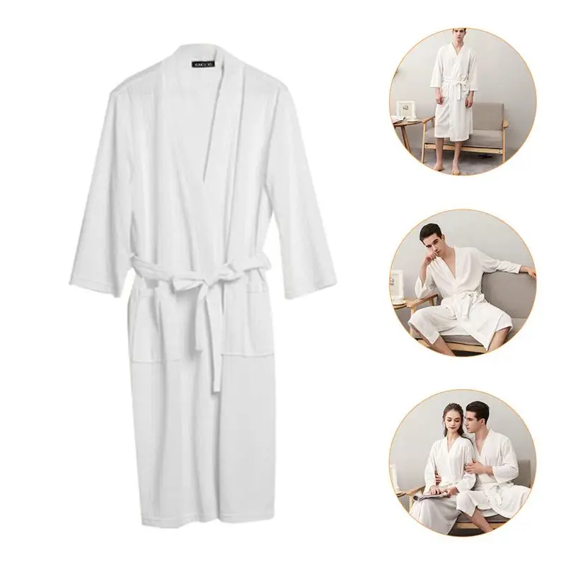 

1 Pc Multipurpose Nightclothes Practical Dacron Couple Robe (Male, XL)