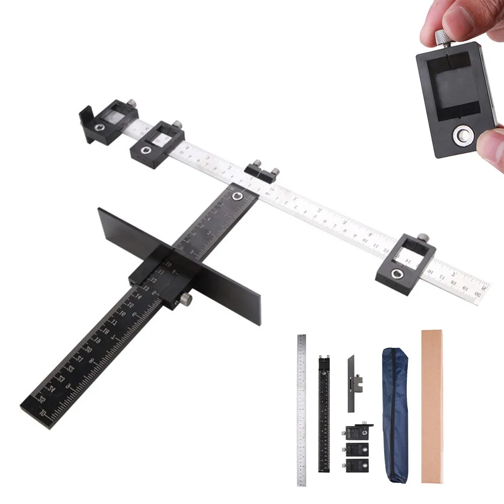 

Adjustable Position Ruler Locator Tool For Woodworking Hand Tool Ruler Gauge Woodworking Tools Positioning Block Limit Locator