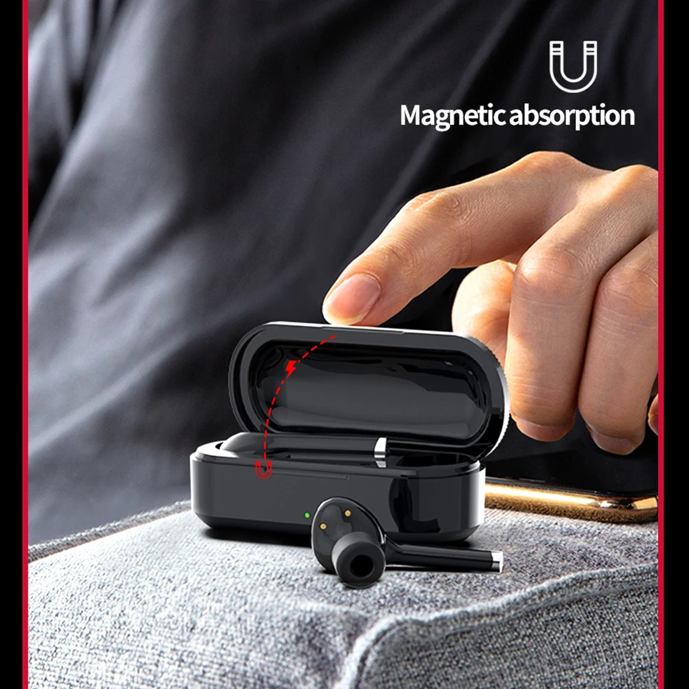 Bluetooth 5 0 беспроводные наушники HD звук палец умные сенсорные спортивные стерео